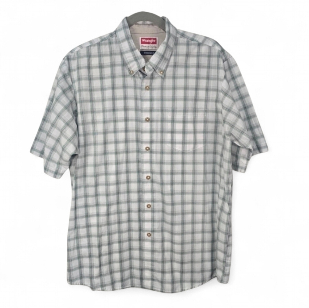 Wrangler Short Sleeve Button Down Western Shirt Size Large
